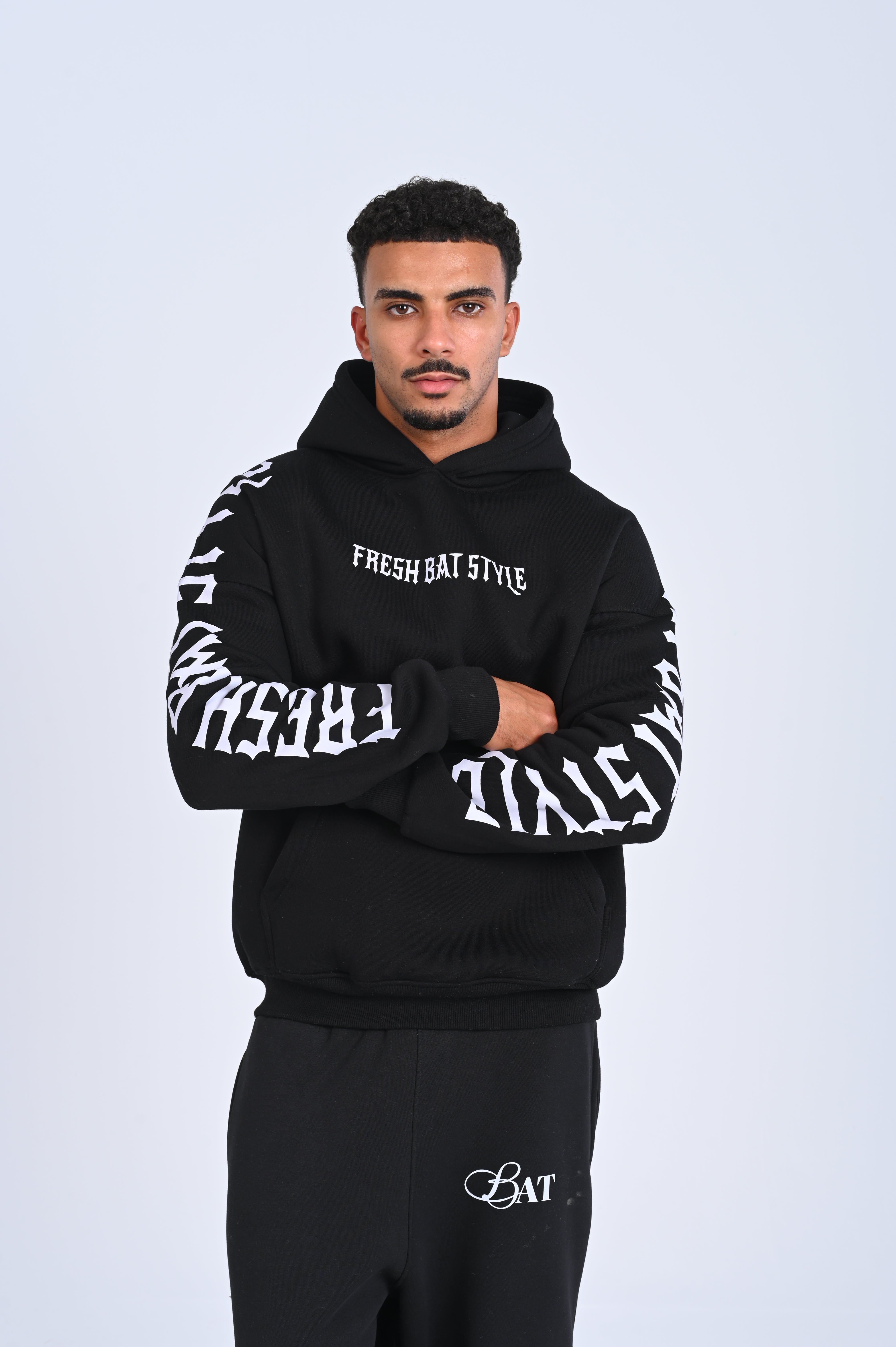 Black Fresh bat hoodie