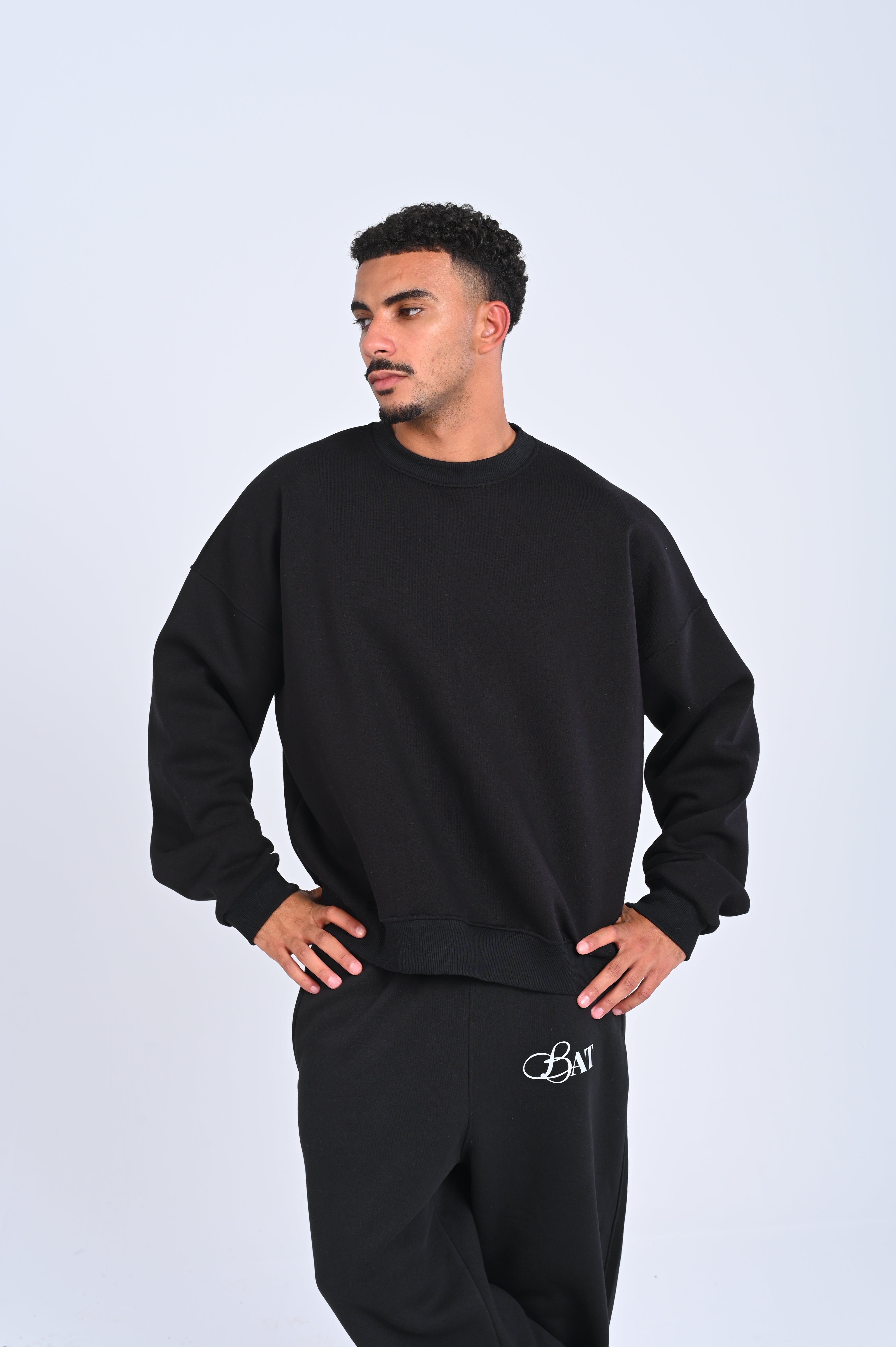 Black crewneck