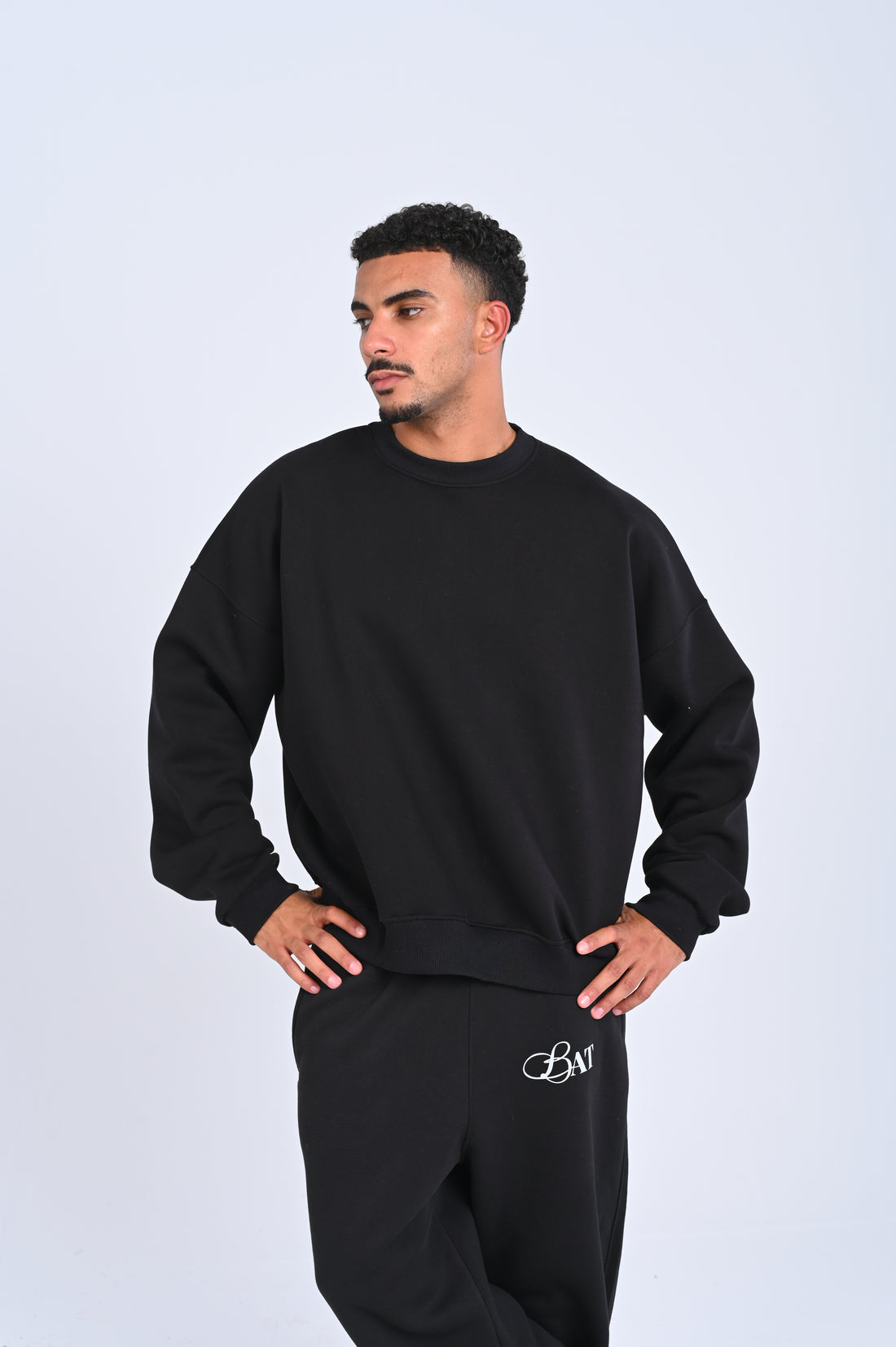 Black crewneck