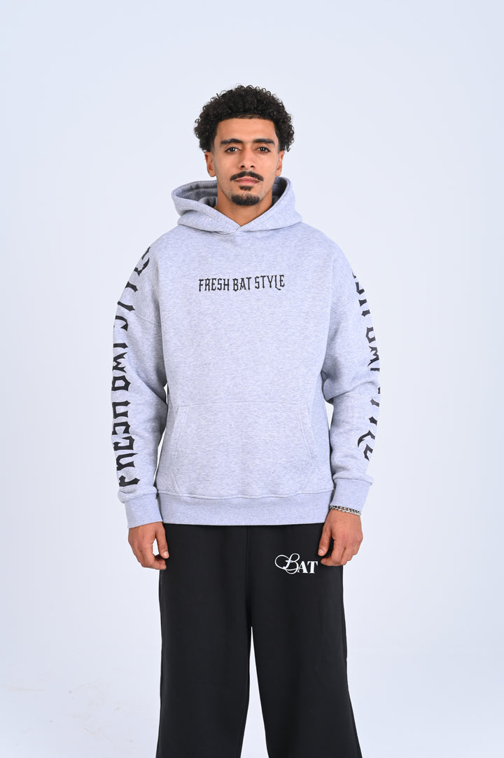 Grey fresh bat hoodie