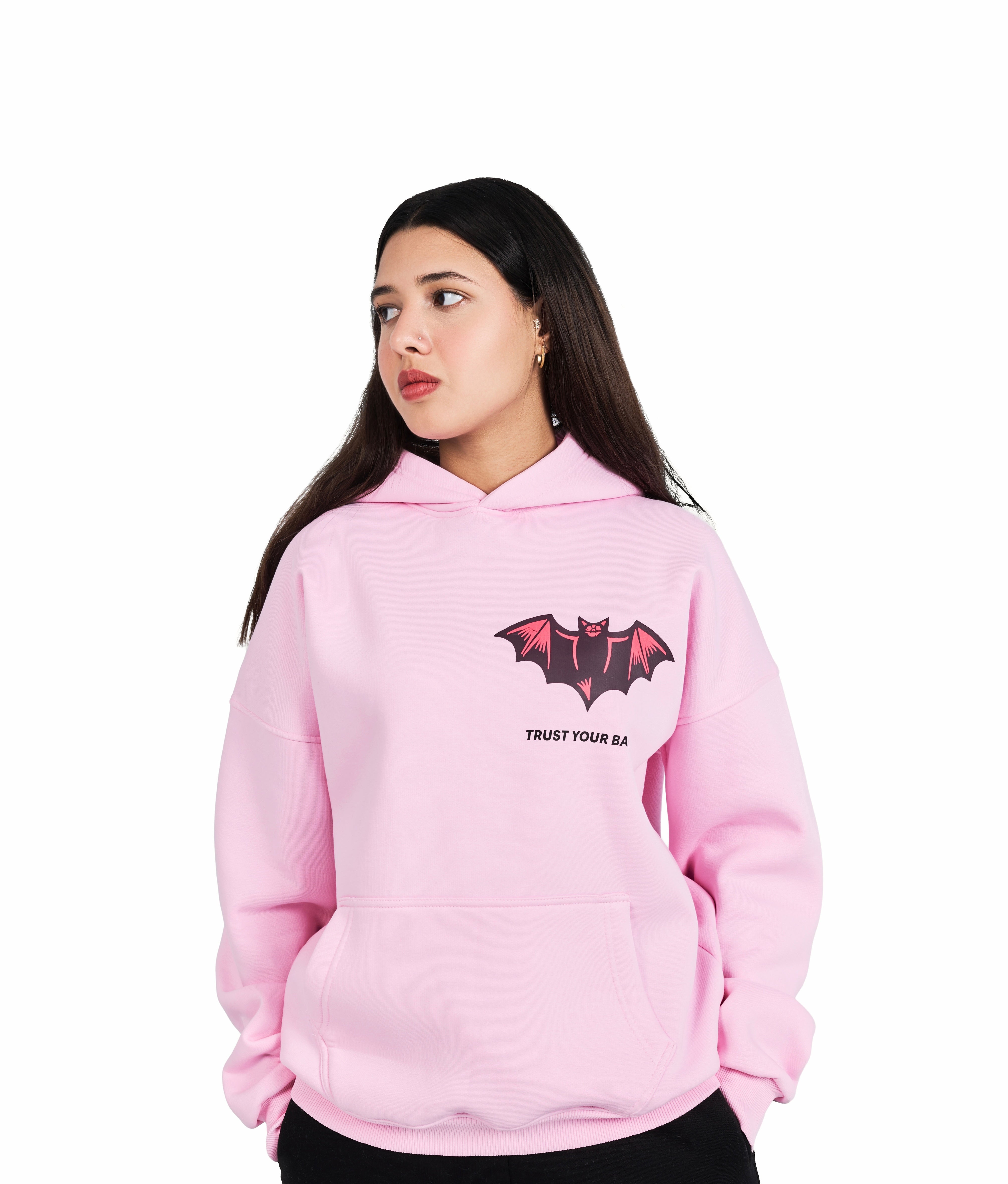 TRUSTED BAT HOODIE – PINK EDITION