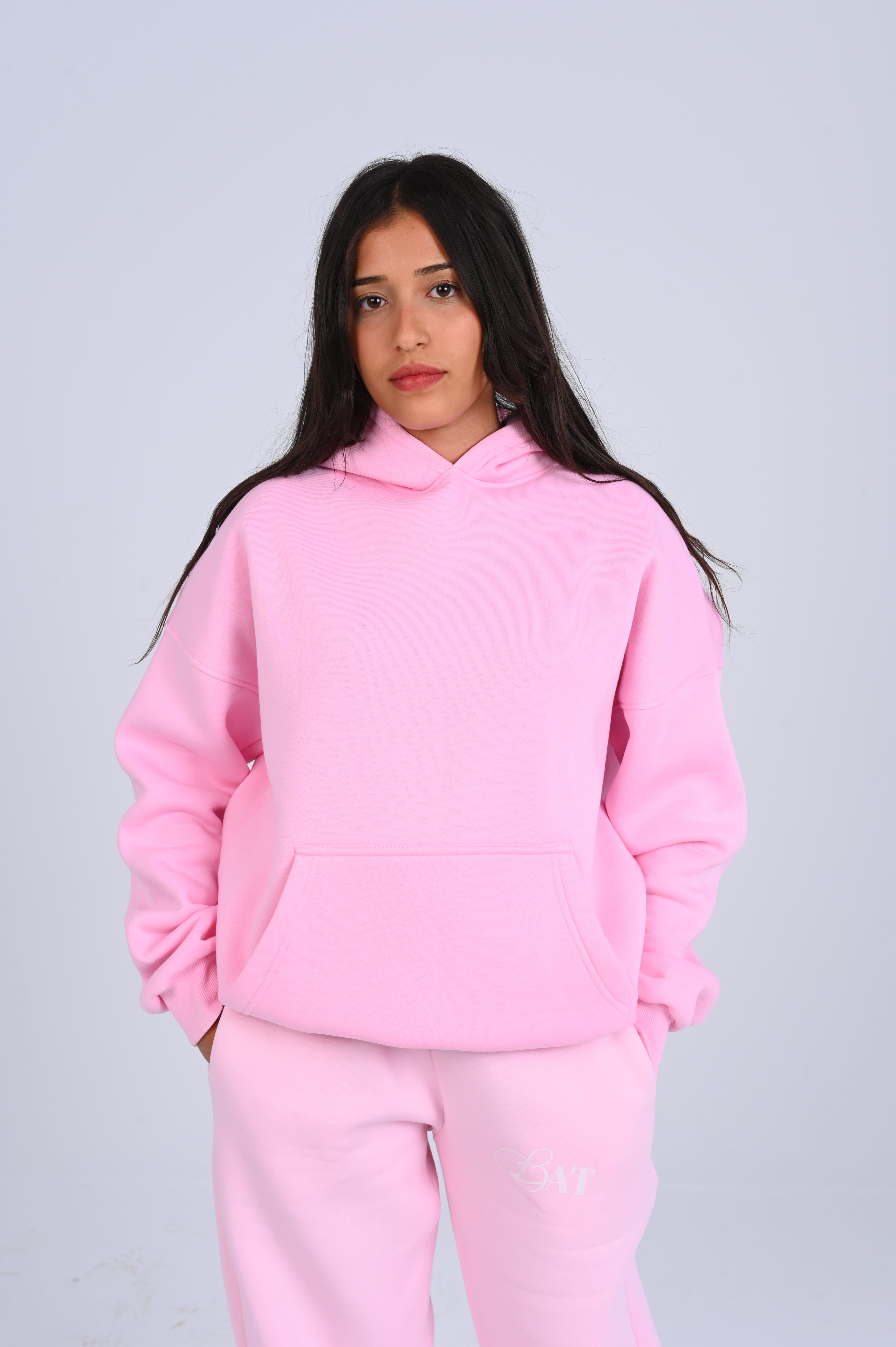 Pink hoodie